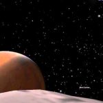 Mars Express flyby as seen from Phobos (Animation)