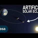 Mimicking a Solar Eclipse in space