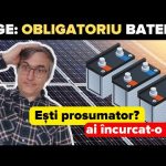 Esti prosumator? Scandalos! Guvernul te obligă să cumperi baterii!
