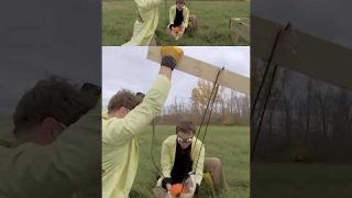 HOW TO MAX OUT A PUMPKIN SLINGSHOT #shorts #youtubeshorts