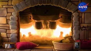 NASA Rocket Engine Fireplace – 8 Hours in 4K