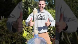 @NickUhas made a supersized Mentos Geyser Tube! get your own at  https://amzn.to/4g777kA