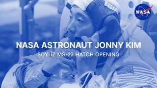 NASA Astronaut Jonny Kim Soyuz MS-27 Hatch Opening