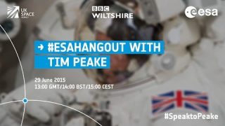 ESAhangout with Tim Peake #SpeaktoPeake